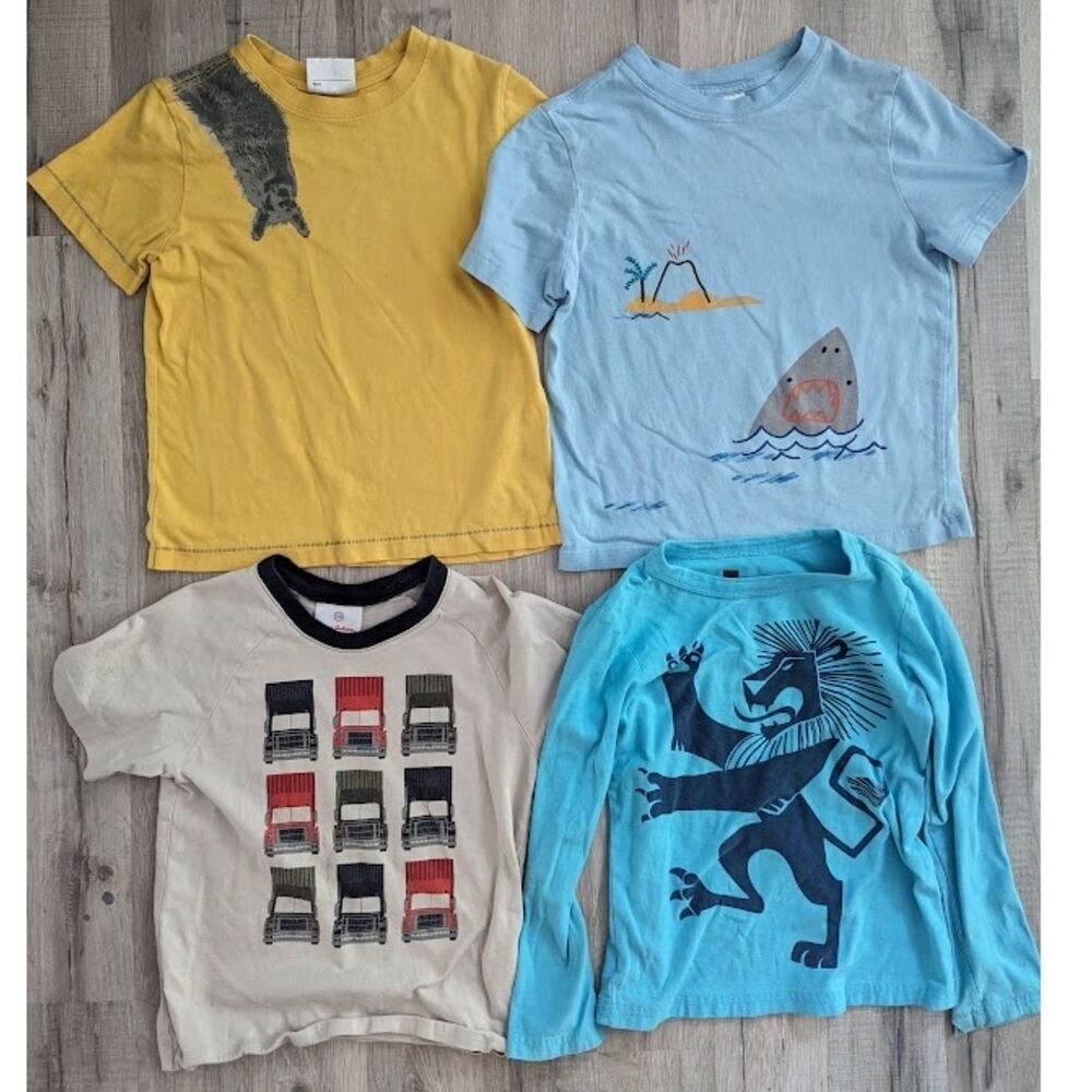 4/5 Hanna Andersson and Tea Collection Boy T-Shirt Bundle (K5)